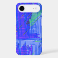 Chic Abstract Blue
