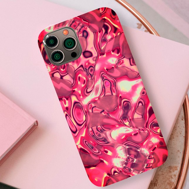 Chic Abstract Magenta Colour Tones Case-Mate iPhone Case (Creator Uploaded)