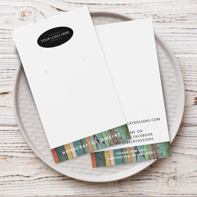 Chic Add Your Logo Earring Display Card (Chic Add Your Logo Earring Display Card)