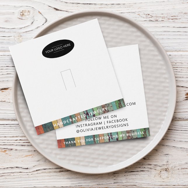 Chic Add Your Logo Ring Display Card (Chic Add Your Logo Ring Display Card)