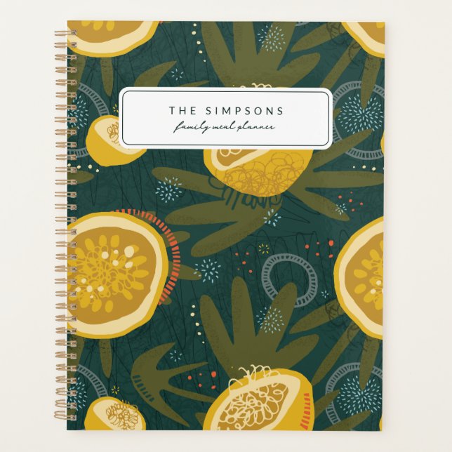 Chic Aesthetic Meal Planner Notebook (Front)