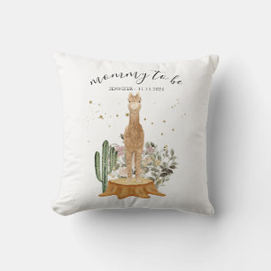 Chic Alpaca Mummy to Be Cushion