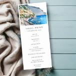 Chic Amalfi Coast Italy Landscape Wedding Program<br><div class="desc">Amalfi Coast Italy Watercolor Landscape Theme Collection.- it's an elegant script watercolor Illustration of Coastal mountain Amalfi Coast landscape,  perfect for your Italian destination wedding & parties. It’s very easy to customise,  with your personal details. If you need any other matching product or customisation,  kindly message via Zazzle.</div>