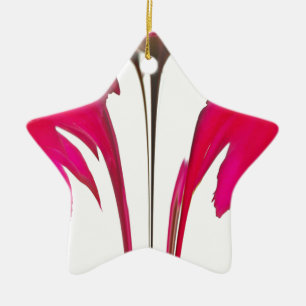 Chic amazing Red rose under the white sky.png Ceramic Ornament