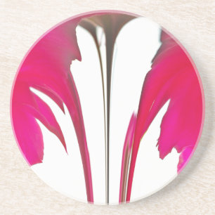 Chic amazing Red rose under the white sky.png Coaster