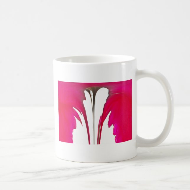 Chic amazing Red rose under the white sky.png Coffee Mug (Right)
