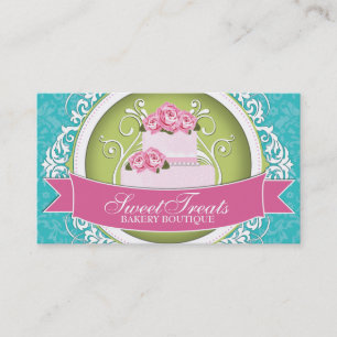Chic and Elegant Cake Artist Business Cards