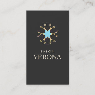 Chic and Elegant, Scissors, Logo Hair Salon Business Card