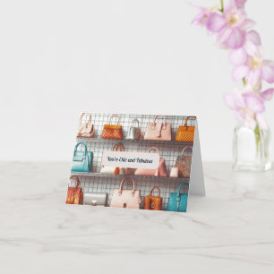 Chic and Fabulous Handbag Card Greeting