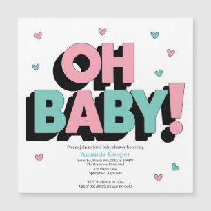 Chic and Playful Baby Shower Invitation - Oh Baby