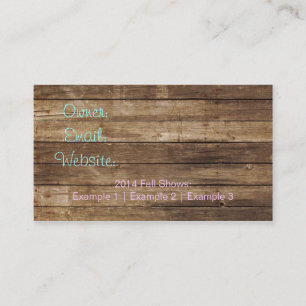 Chic and Rustic Business Card