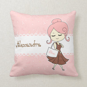 Chic and trendy Paris Eiffel tower Girly girl Cushion
