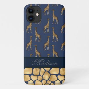 Chic Animal Script Name Stylish Trendy Jungle iPhone 11 Case