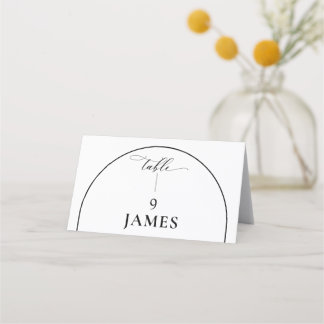 Chic Arch Modern Stylish Elegant  Place Card