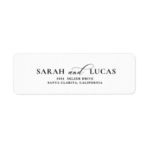Chic Arch Modern Stylish Elegant Return Address Label