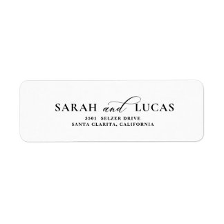 Chic Arch Modern Stylish Elegant Return Address Label