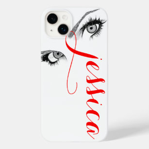 Chic Artsy Woman's Eyes Personalised Case-Mate iPhone 14 Plus Case