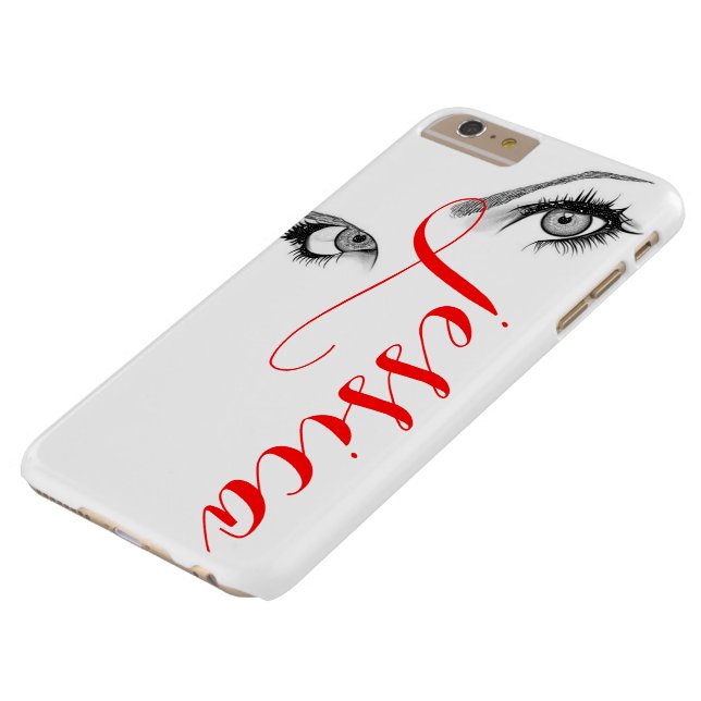 Chic Artsy Woman's Eyes Personalised Case-Mate iPhone Case (Top)