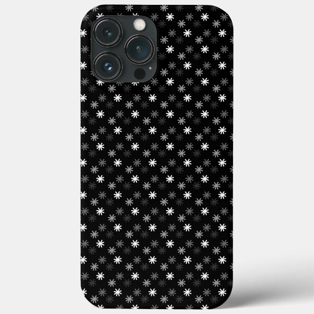 Chic Asterisks - Classic - Black Background Case-Mate iPhone Case (Back)