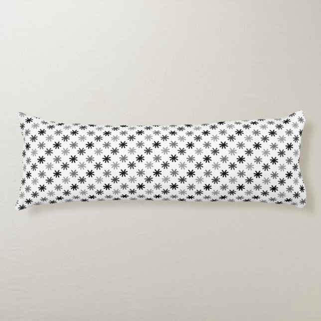 Chic Asterisks - Classic - White Background Body Cushion (Front)