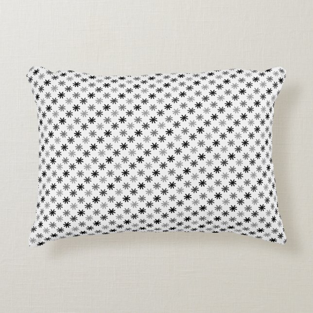 Chic Asterisks - Classic - White Background Decorative Cushion (Front)