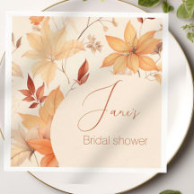Chic Autumn floral bridal shower