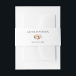 Chic Autumn Terracotta Floral Personalised Wedding Invitation Belly Band<br><div class="desc">Modern and elegant design printed Chic Autumn Terracotta Floral Personalised Wedding Invitation Belly Band that can be customised with your text. Please click the "Customise it" button and use our design tool to modify this template. Check out the Graphic Art Design store for other products that match this design!</div>