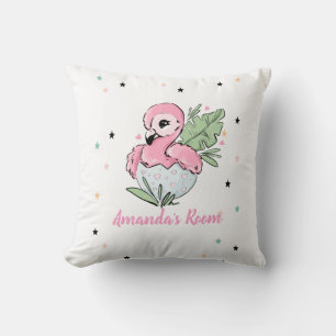 Chic Baby Flamingo, Stars, Princess Cushion