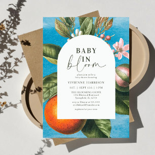 Chic Baby in Bloom    Arch Baby Shower Invitation