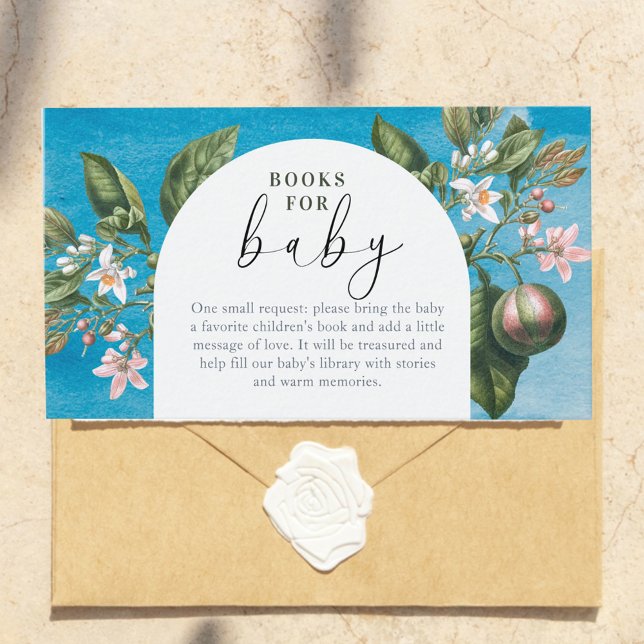 Chic Baby in Bloom Baby Shower |Arch Book for Baby Enclosure Card (Creator Uploaded)
