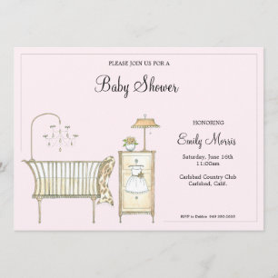 Chic Baby Room Invitation