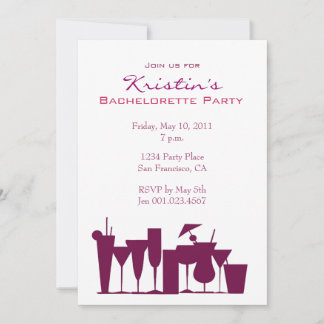 Chic Bachelorette Party Invitation