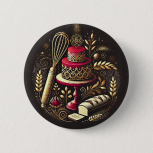 Chic Baker 6 Cm Round Badge