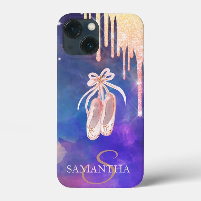 Chic Ballet Shoes Glitter Drips  Case-Mate iPhone Case (Back)