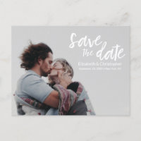 "Chic Beginnings" Customisable Save the Date Postc