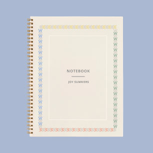 Chic Beige Sand Notebook Planner Customise