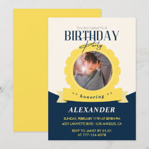 Chic birthday 19th birthday invitation Modern