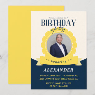Chic birthday 61st birthday invitation Modern