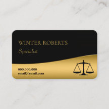 Chic black and gold legal rounded corner