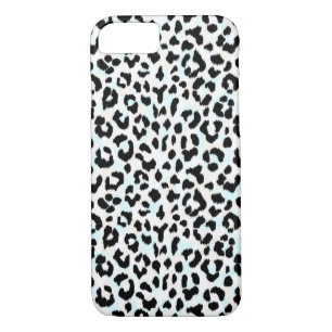 Chic black and white cheetah print iPhone 8/7 case