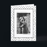 Chic Black and White Heart Pattern Valentine's Day Holiday Card<br><div class="desc">Make this Valentine's Day unforgettable with a personalised touch! Our Customisable Photo Valentine's Day Card features a monochrome black and white hearts pattern. Whether you're celebrating love, friendship, or special moments with someone dear, this card allows you to upload your own photo to make it uniquely yours. Personalise this photo...</div>