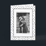 Chic Black and White Heart Pattern Valentine's Day Holiday Card<br><div class="desc">Make this Valentine's Day unforgettable with a personalised touch! Our Customisable Photo Valentine's Day Card features a monochrome black and white hearts pattern. Whether you're celebrating love, friendship, or special moments with someone dear, this card allows you to upload your own photo to make it uniquely yours. Personalise this photo...</div>