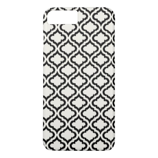 Chic black and white moroccan pattern ikat Case-Mate iPhone case (Back)