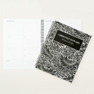 Chic Black and White Pattern Business Owners Plann Planner