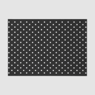 Chic Black and White Polka Dots Pattern Gift Wrap Tissue Paper
