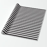 Chic Black and White Stripes Wrapping Paper<br><div class="desc">Black and white stripes wrapping paper is beautiful for weddings,  bridal shower,  birthdays or any special occasion. MORE designs in our store.</div>