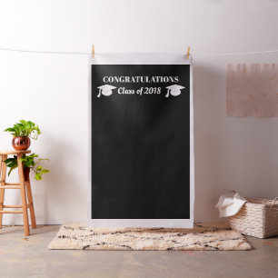 Chic Black Diy Graduate Photo Booth Backdrop