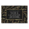 Chic Black & Gold Floral Waterproof Product Label