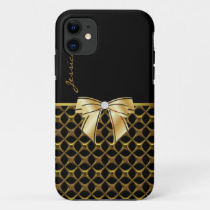 Chic Black & Gold Tone iPhone 5 Case