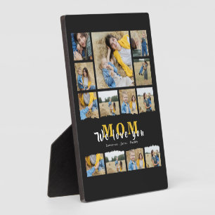 Chic Black grandma Mum  photo collage mothers day  Plaque